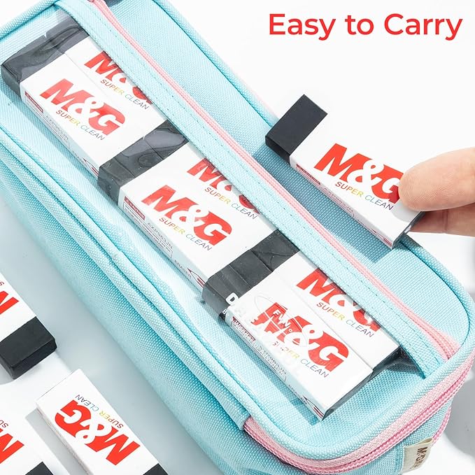 M&G Pencil Eraser for Kids, 20 Pack, Black Erasers Bulk, Erasers for Artists, Drawing Erasers for Sketching, Large Eraser, Pencil Erasers, Art Erasers for Drawing, School Erasers Office Supplies-DeskLoop Office