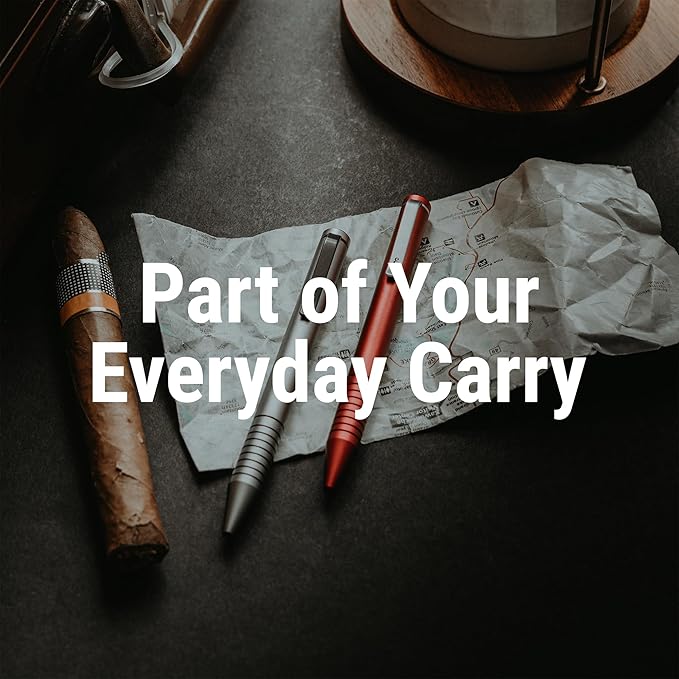 Everyman Grafton Mini Twist Refillable 0.7mm Ball Point Pen Gunmetal | Sleek Anodized Aluminum Pocket Pen with Grooved Grip | Smooth Writing EDC Ink Pen for Office, Travel, Work & Gifting-DeskLoop Office