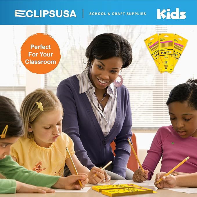 Pencils Bulk, Pencils #2 (48 Boxes), Number 2 pencils, Pre-Sharpened Pencil Bulk, School Supplies Bulk, Office Supplies Bulk, Box May Vary, 12 Pencil Per Box (48 Boxes)-DeskLoop Office