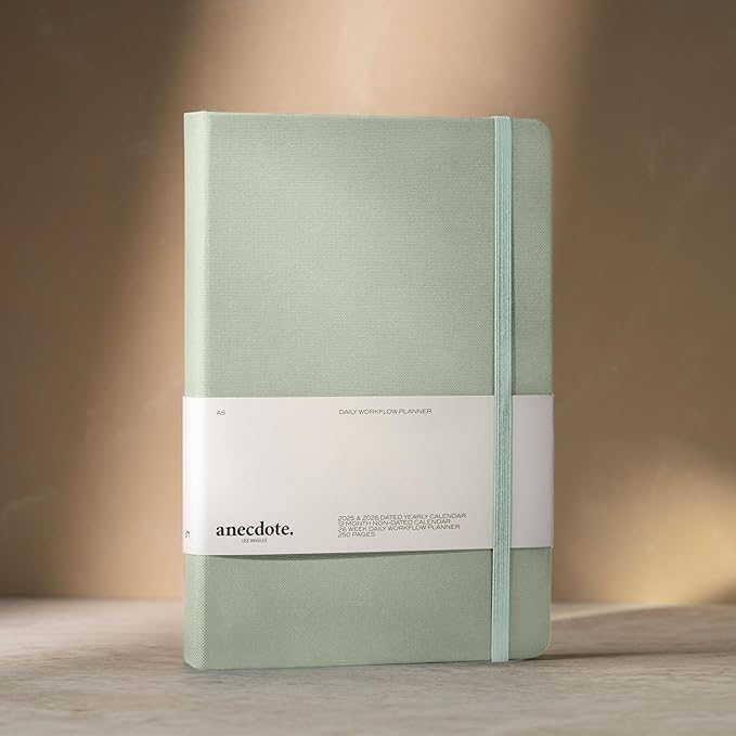 Anecdote 2025-2026 Planner: A Monthly, Weekly & Daily Planner 2025-2026 for Planning Your Success - A5 Size Hardcover Start Anytime and Achieve your Goals. - Dutch Blue-DeskLoop Office