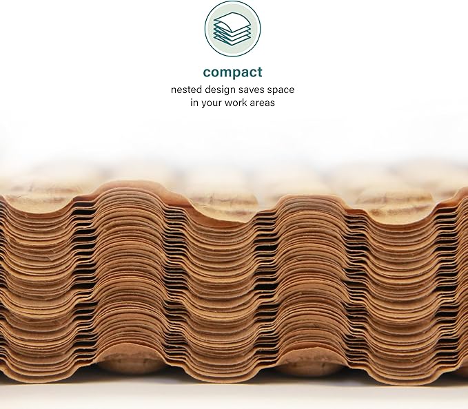 Elementree Paper Bubble Wrap Sheets for Packing, Moving, & Shipping - 12" x 12" x 250' - Eco-Friendly Kraft Bubble Paper - Recyclable Cushioning Wrap - Made in the USA (01913)-DeskLoop Office