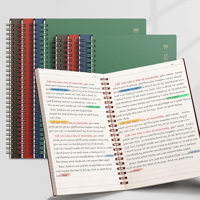 EMSHOI 3 Pack Spiral Notebook 7.48" x 10.15" - Image 8