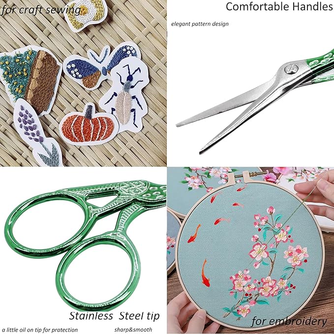 BIHRTC Scissors 3.6Inch Embroidery Knitting Scissor Small Crafting Shears - Image 7