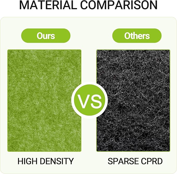 AKTOP Cork Bulletin Board 12x12, 1/2" Thick Felt Cork Board Tiles 6 Pack, Small Square Pin Board for Wall, Self Adhesive Corkboards with 60 Push Pin Wood Clips for School, Home & Office, Green-DeskLoop Office