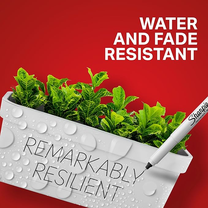 Sharpie Permanent Markers Ultra Fine Tip Markers Set Quick Drying And Fade Resistant Artist Marker For Wood Plastic Paper Metal And More Drawing Coloring And Poster Marker Black 12 Count-DeskLoop Office