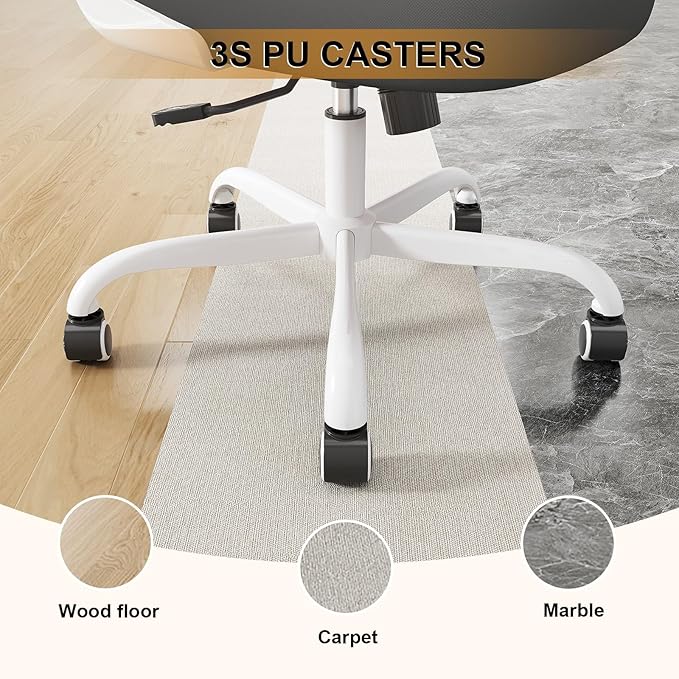 Office Chair, Ergonomic Desk Chairs 330LBS Capacity High Back Mesh Computer Chair with Flip-up Armrests, Comfy Work Chair with Adjustable Lumbar Support, Rolling Chair-DeskLoop Office