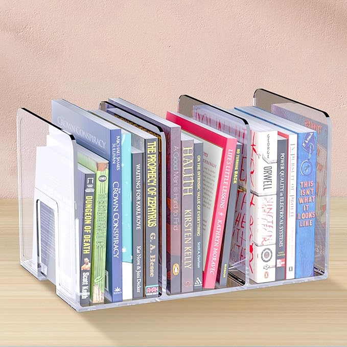 4PCS purse organizer for closet,handbag storage,book holder,bag organizer,acrylic desk file organizer,clutch divider,desk accessories workspace organizers-DeskLoop Office