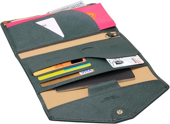 ZOPPEN Mulit-purpose Rfid Blocking Passport Holder Travel Wallet Passport and - Image 6