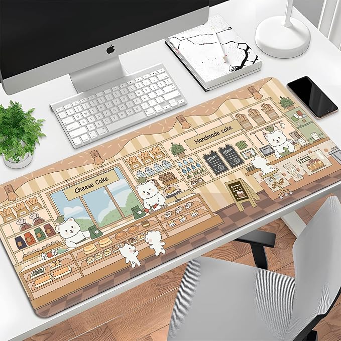 Cute Mouse Pad Large Desk Mat Extended Keyboard Pad Funny XL Mousepad - Image 7