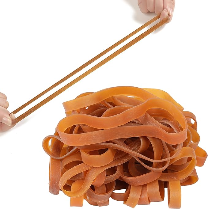 Rubber Bands Large Wide 6.5inch 35pcs Rubber Bands for Office Supplies Home School Elastic bands Large-DeskLoop Office
