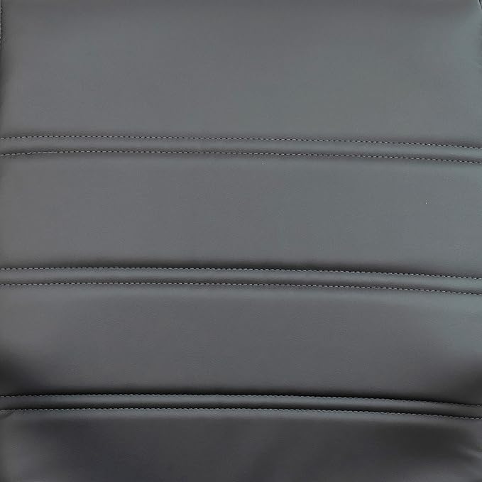 Flash Furniture Whitney Mid-Back Swivel LeatherSoft Desk Chair with Padded Seat and Armrests, Adjustable Height Padded Office Chair, Gray/Chrome-DeskLoop Office