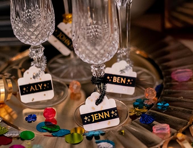 Epson LABELWORKS 218GBPX Genuine PET (Polyester) Tape Cartridge - Gold on Black Designer Craft Label Maker Tape - 3/4" (18MM) Wide, 30'-DeskLoop Office