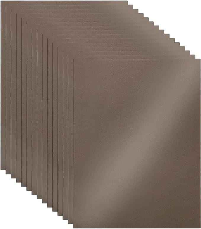 100 Sheets Coffee Shimmer Cardstock 8.5 x 11 Craft Paper, 92lb Premium Glossy Paper Card Stock for Wedding Invitations, Greeting Cards, Making Cards, Christmas-DeskLoop Office