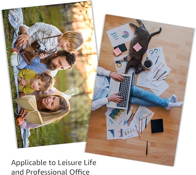 Amazon Basics Glossy Photo Paper for Inkjet Printing, 200g/m², 5 x 7 in, White, Pack of 100 Sheets-DeskLoop Office