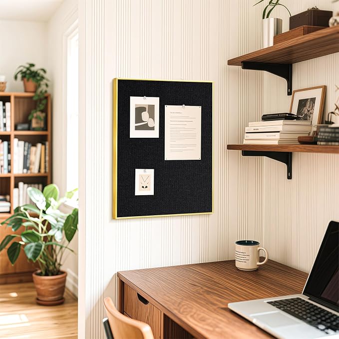 Fabric Bulletin Board, Upgraded Canvas Surface, Wall Mounted, - Image 9