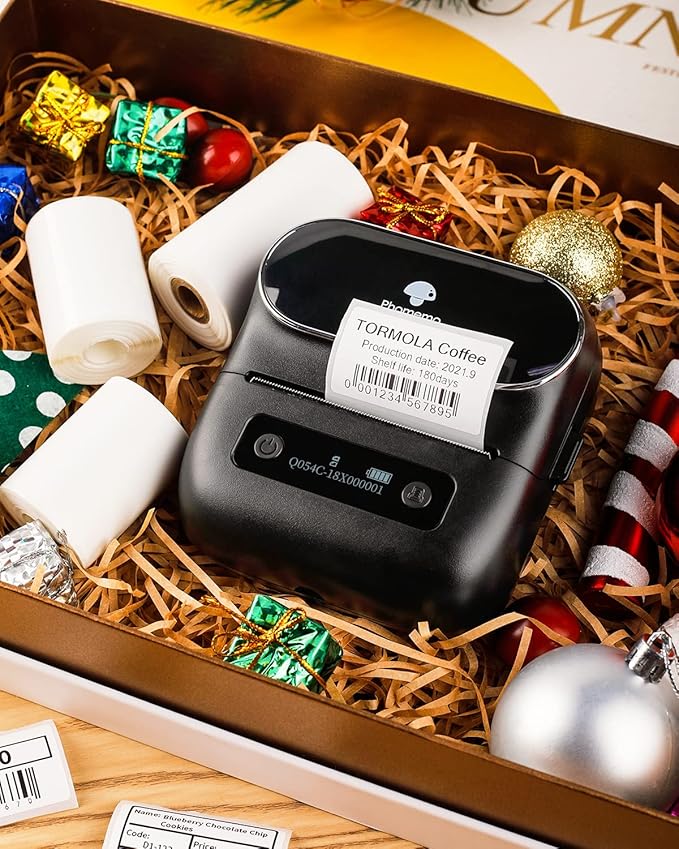 Phomemo M220 Label Makers, 3 Inch Portable Label Maker Machine with 3 Roll Labels, Wireless Thermal Label Printer for Address, Labeling, File Folder Label, Home Organizing-DeskLoop Office