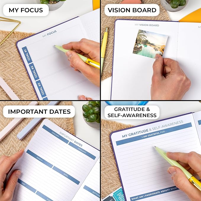 Clever Fox Planner 2nd Edition – Colorful Weekly & Monthly Goal Planner, Time Management & Productivity Organizer, Undated, A5 (Purple)-DeskLoop Office