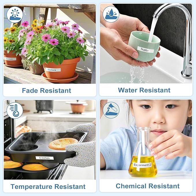 TZe TZ Tape 12mm 0.47 Laminated White Replacement for Brother P Touch TZe-231 TZC-231 P Touch Label Tape Refill Work for Brother P-Touch Label Maker PT-D210 PT-D220 PT-H110 PT-D600 PT-D400, 8m 26.2ft-DeskLoop Office