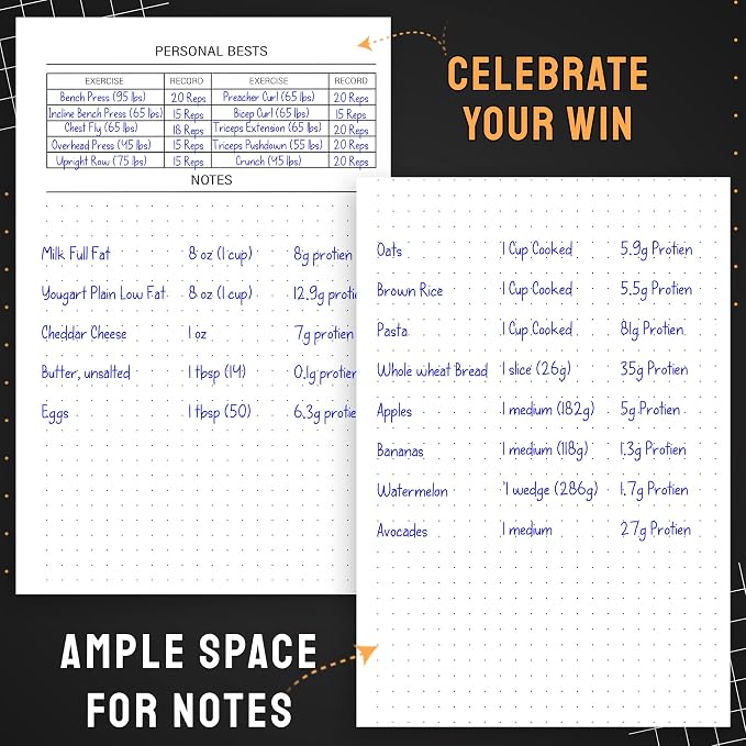 Nextnoid Hardcover Fitness Planner Workout Journal - Image 6