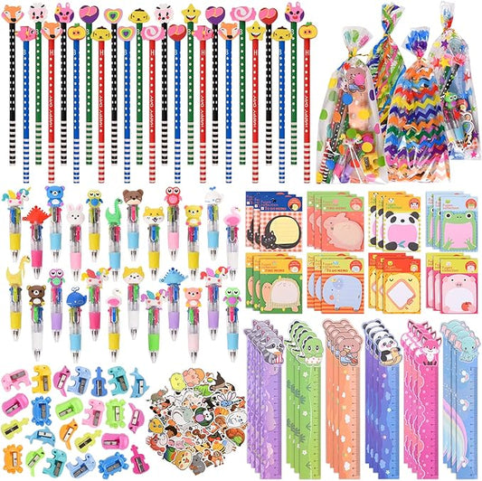Ulema 24 Pack Cute Cartoon Animal Party Favors,Gifts for Birthday Goodie Bags School Classroom Games Rewards Stationery Set.-DeskLoop Office
