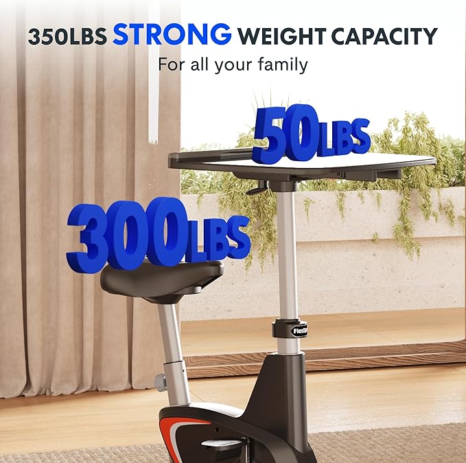 FLEXISPOT Small Standing Desk Adjustable Height Movable Rolling Desks for Teachers Laptop Desks Workstation with Integrated Pedal Exerciser Wide Seat, Desk for Home Office Corner Small Space, Black-DeskLoop Office