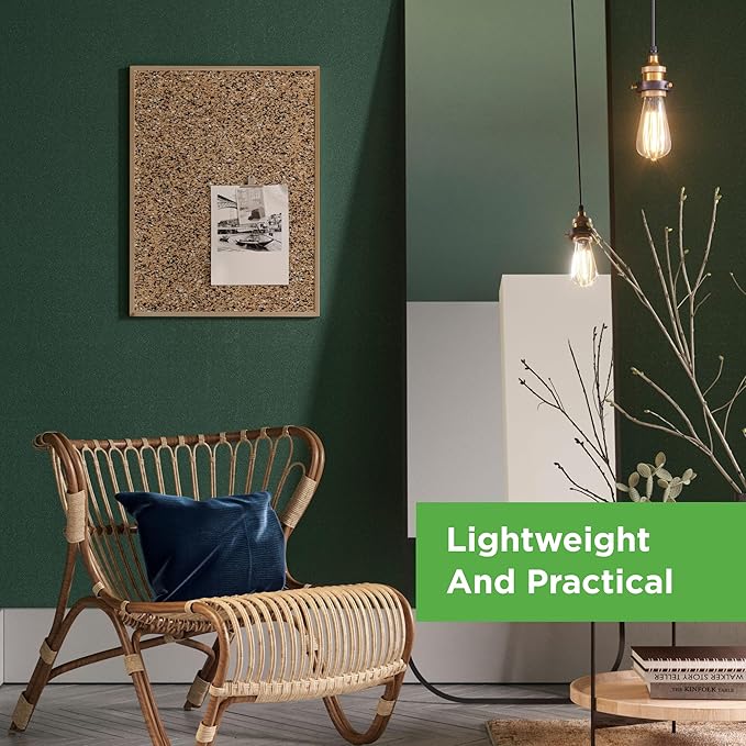 Go4Cork Framed Cork Bulletin Board - 35.4”x 23.6” | Premium Double-Sided Pine Frame Eco Cork Memoboard | Office, Home & Classroom Organization Decor | Pushpins & Set Up Accessories Included-DeskLoop Office