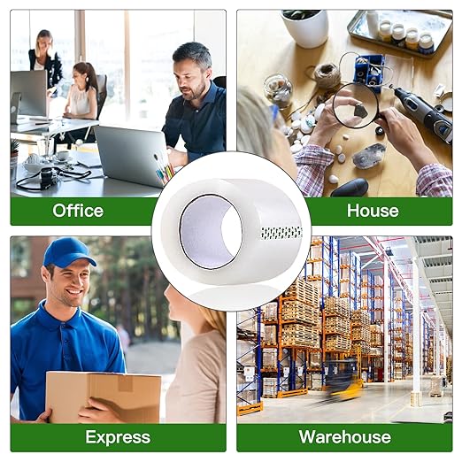 Clear Packing Tape (48 Rolls), Heavy Duty Packaging Tape for Shipping Packaging Moving Sealing, 2 inches Wide, 65 Yards Per Roll-DeskLoop Office