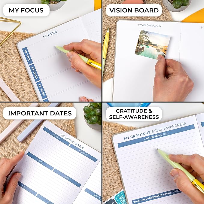 Clever Fox Planner 2nd Edition – Colorful Weekly & Monthly Goal Planner, Time Management & Productivity Organizer, Undated, A5 (Seashell)-DeskLoop Office