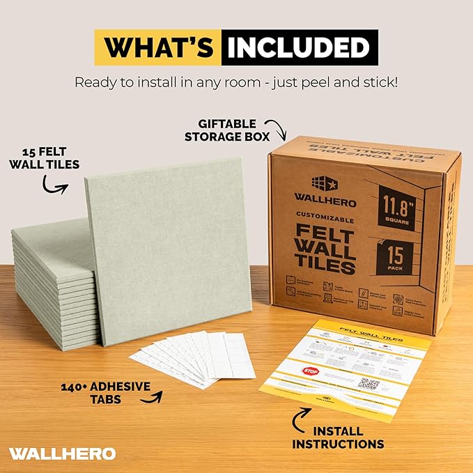 Corkboards for Wall, 59"x36" | 15 Pack | Cork Board Squares, Pin Up Board, Office Board for Wall, Big Bulletin Board, Cork Roll with Adhesive Backing (Sage Green)-DeskLoop Office