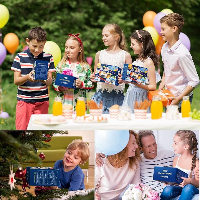 Invisible Ink Pens, 28 Pack Spy Pen Invisible Disappearing Ink Pen with UV Light, Upgrade Exquisite Packaging Magic Pen for Secret Message, Birthday Party, and Kids Halloween Goodies Bags Toy-DeskLoop Office