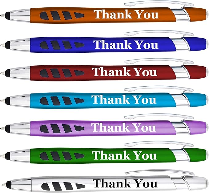 Personalized with Your Custom Logo or Text Pens-300 Pack Bulk-for Businesses, Parties, and Events, 2 in 1 Capacitive Stylus & Ballpoint Pen Compatible with Most Touchscreen Devices, Blue