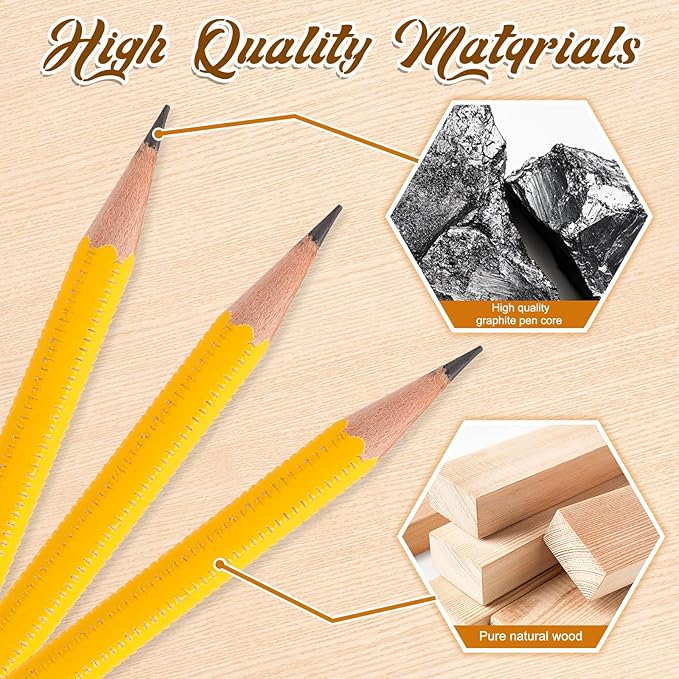 ADHD Pencil - Threaded Fidget Pencil for ADHD & Anxiety, Silent Sensory Stress Relief Rotating Pen for School, Office & Home
