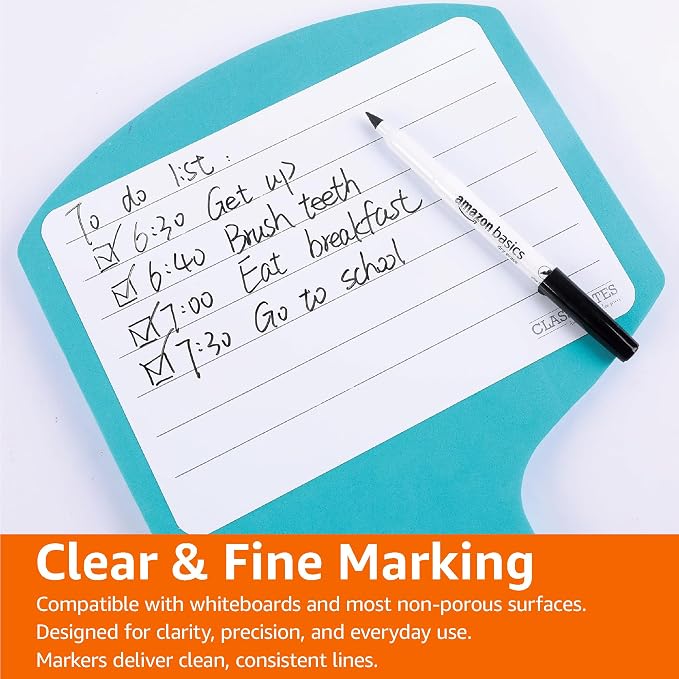 Amazon Basics Low Odor Ultra Fine Tip Dry Erase Whiteboard Markers - Image 7