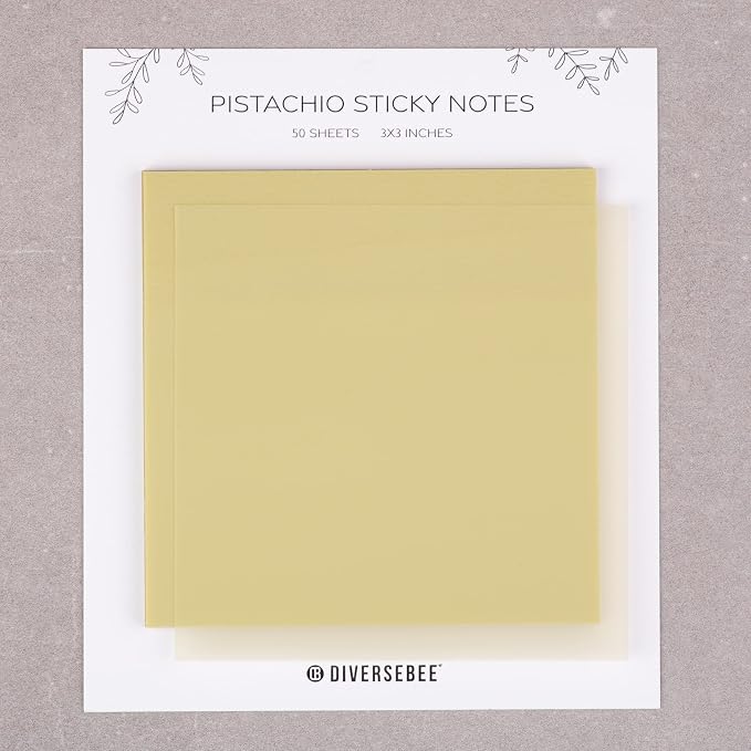 DiverseBee 50 Sheets Pastel Transparent Sticky Notes, 3x3” Clear Sticky Tabs - Image 8