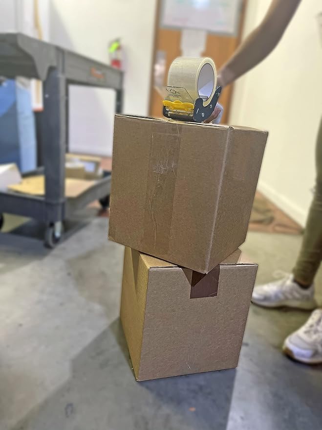 WOD SNC-389 3" Mousetrap Low Noise Carton Sealing Packaging Tape Silent Gun Dispenser with Safety Blade Cover - Ideal for Noise Sensitive Environments: Fits Up to 3 in. Wide (Holds 3 in. Core)-DeskLoop Office