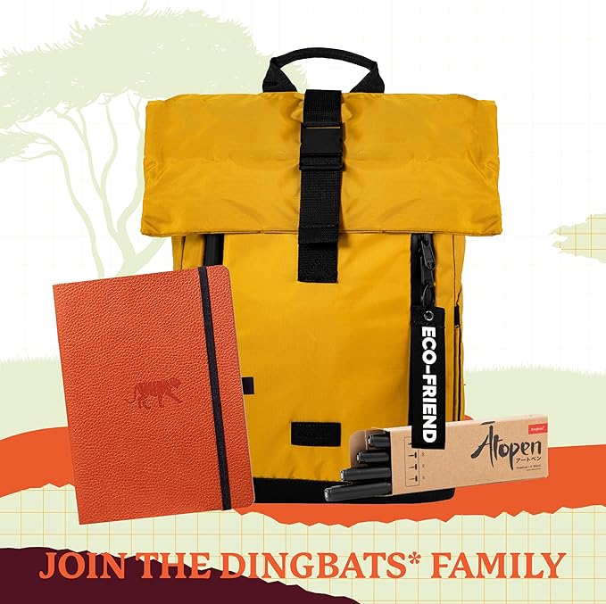 Dingbats A5+ Wildlife Notebook Journal Softcover, Cream 100gsm Ink-Proof Paper, 6 x 8.3 inches, 112 pages (Orange Tiger, Lined Format)-DeskLoop Office