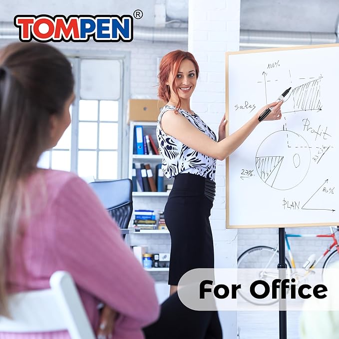 Dry Erase Markers Black,160 Bulk Pack Chisel Tip,Low Odor Quick-Drying Whiteboard Markers for Office Home School Writing Planning-DeskLoop Office