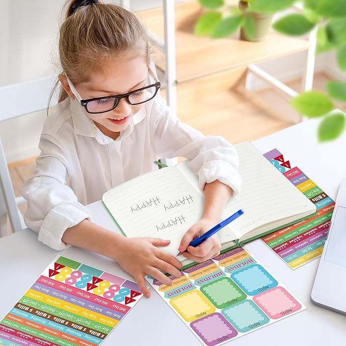 B1ykin Hardcover Ruled Journal Notebook with Planner Stickers, 196 Pages PU Leather Journal Notebook Journals Diary Notepad for Writing Travel Business Work School College Taking (Black Cat Floral)-DeskLoop Office