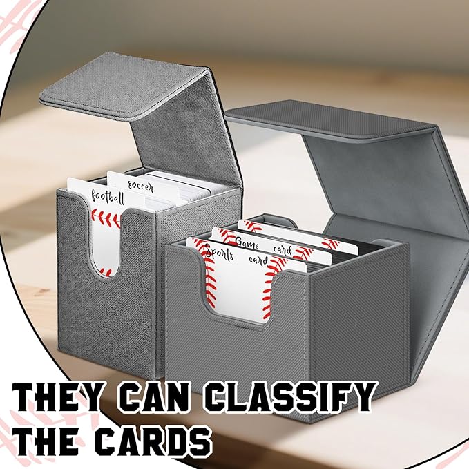 50pcs Baseball Card Dividers Plastic Index Card Storage Dividers with Tabs for Boys Gifts Card Separators for Sports Recipe Game Card Organize-DeskLoop Office
