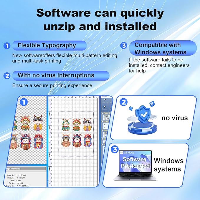 MZK A3 Plus DTF Printer XP600 Doubled-Speed,13+" DTF Film,Built-in Holiday Automatic Timed Cleaning Printhead,LED Multi-Function Fouch Screen,Film Cutter,White Ink Circulation,Gift Ink 2 Year-DeskLoop Office