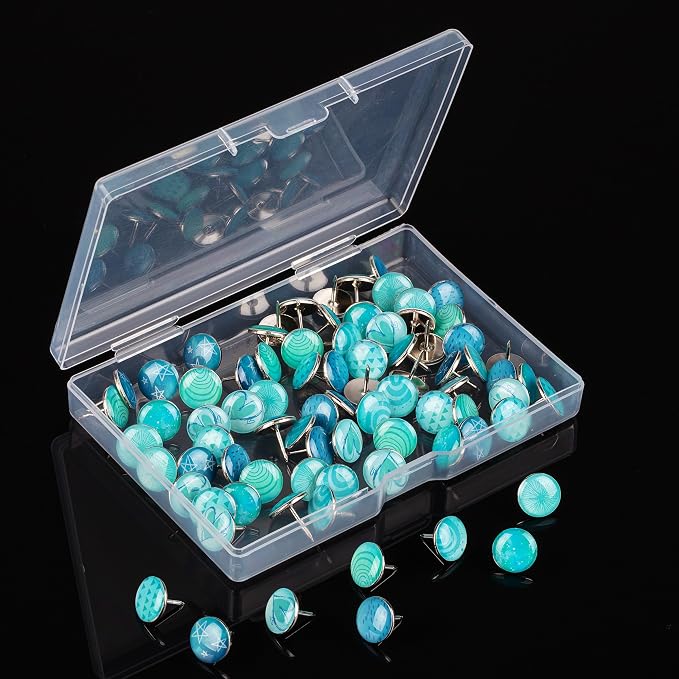 Mr. Pen- Decorative Push Pins, 8 Unique Designs, Ocean Swirl | Cute Push Pins - Image 8