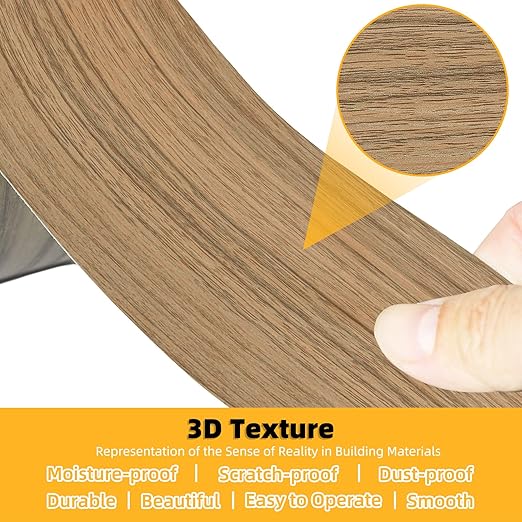 GSCIT Club Natural Walnut Wallpaper, 24 inch X 25ft Self Adhesive Wood Grain Repair Tape Patch for Tables, Chairs, Baseboards, Doors, Windows, Floors, Handicraft DIY.-DeskLoop Office