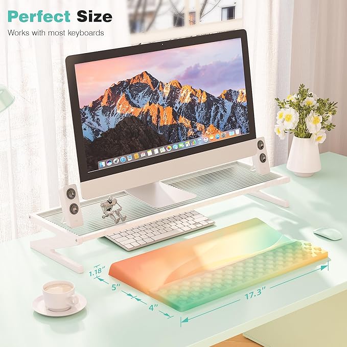 Ospelelf Ergonomic Keyboard Wrist Rest Pad Comfortable Keyboard Stand Riser Holder Pad for Office Gaming-DeskLoop Office