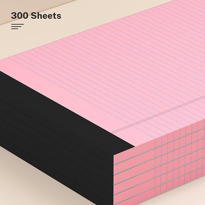 AILZFEI 8.5 x 11 Inch Pink Legal Pads - Image 8