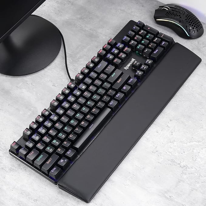 Redragon P037 Meteor L Computer Keyboard Wrist Rest Pad, Ergonomic Soft Memory - Image 9
