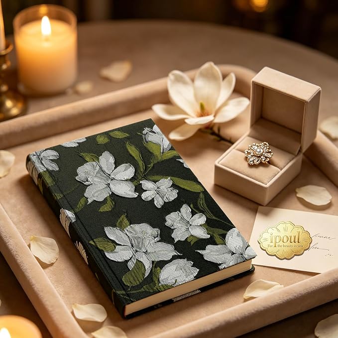 Flower Notebook, Lay Flat, Lined Paper, Ruled Page, Journal - Image 7