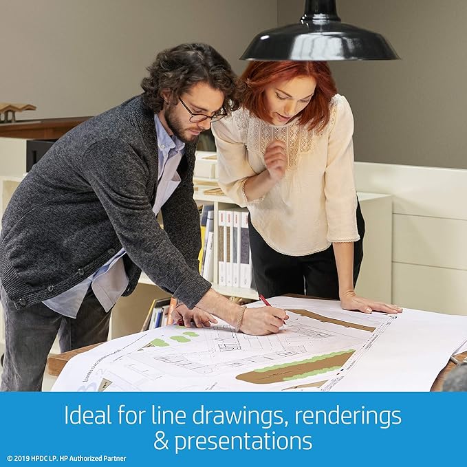 HP DesignJet Studio Large Format 24-inch Wireless Plotter Printer, Includes 3-Year Onsite Warranty Support (5HB12H)-DeskLoop Office