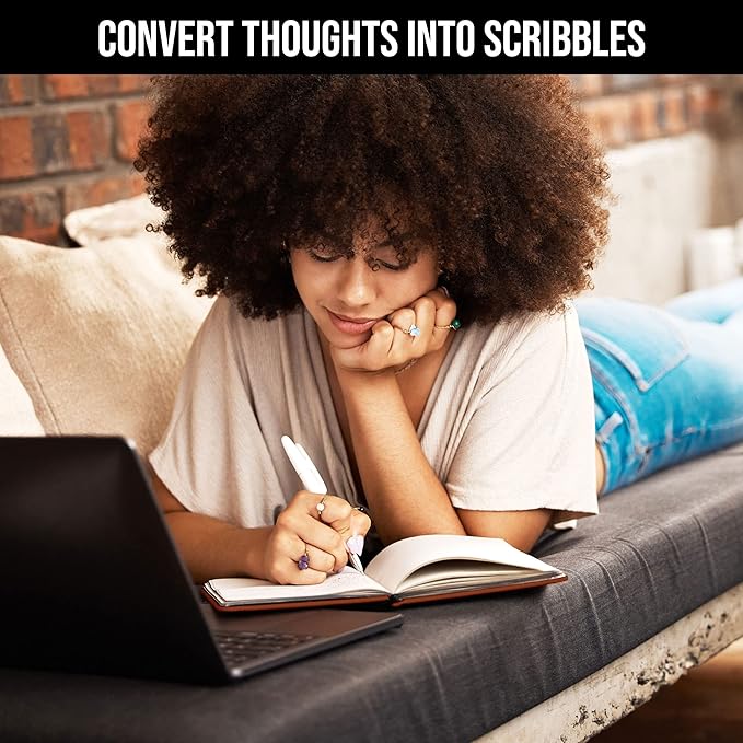 Scribbles That Matter A5 Bullet Dotted Journal Notebook | Vegan Hard Cover, 120gsm bleedproof thick paper, 150 pages, 5.75 x 8.5in, 2 bookmarks, tab stickers, penloop | For Work | Brown-DeskLoop Office