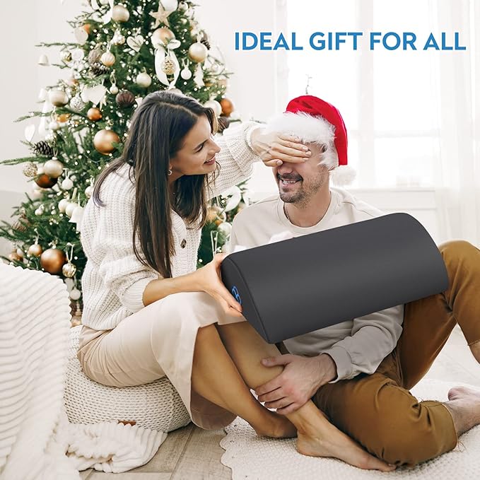 StepLively Foot Rest Ergonomic Pillow for Under Desk at Work, Anti-Fatigue Footrest Support Pillow for Fatigue & Pain Relief, Comfortable for Office Chair, Car Seat & Gaming Chair - Grey-DeskLoop Office