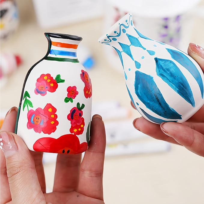 Permanent Marke Ceramics Pens 24 Colors Porcelain Paint Brush Pen for Both Glazed and Unglazed Ceramics Christmas Decoration Wine Markers-DeskLoop Office